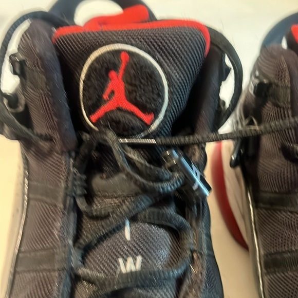 Nike Air Jordan 6 Rings 'Bred' Black Red Mens Sz 8.5 Shoes 322992 062 - Picture 9 of 12